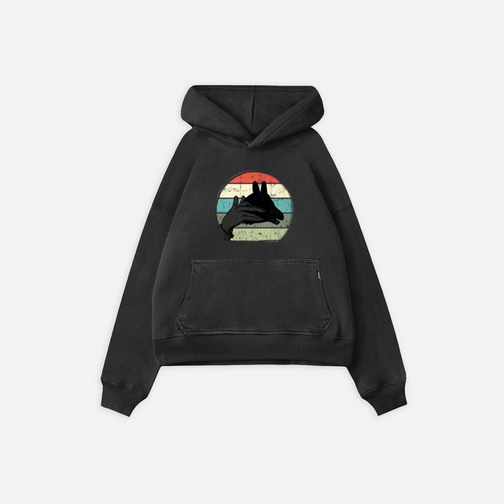 Goat Shadow Art Animal Rescue Farm Animal Adoption Gift Hoodie