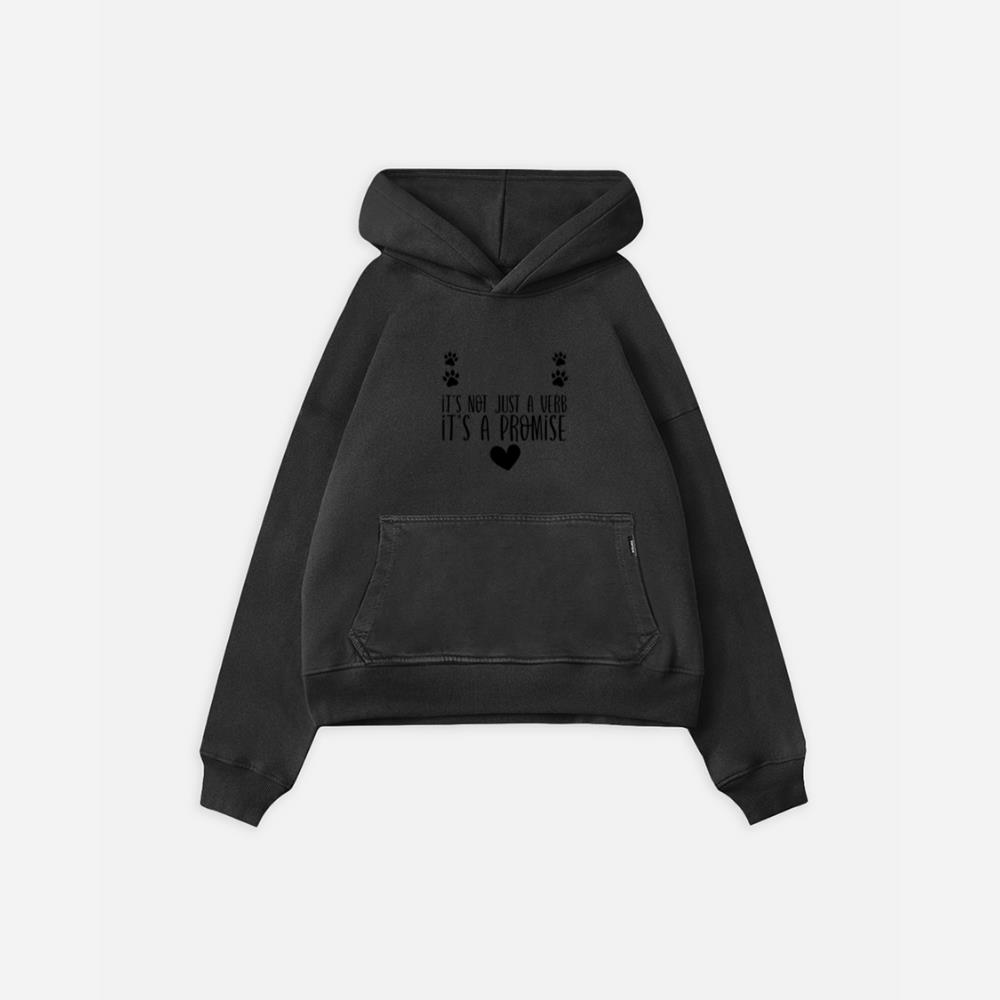 Rescue Not Just a Verb It’s a Promise Animal Adoption Quote Hoodie